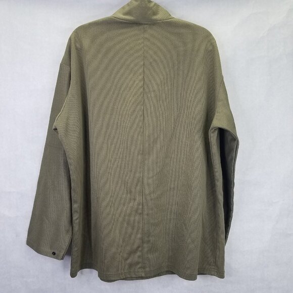 Scent-lok Hunting Shirt Men's L Scent Blocking Pullover Green Snap Up Neck Wrist - Picture 5 of 14